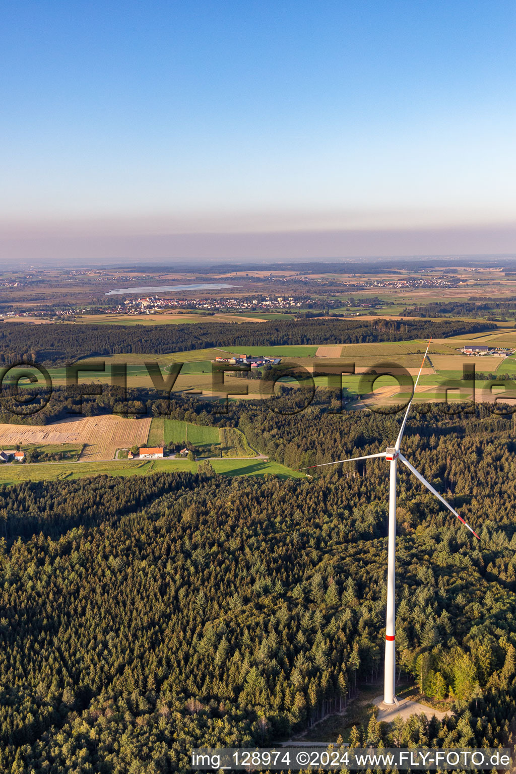 Vue aérienne de Parc éolien Bad Saulgau à le quartier Braunenweiler in Bad Saulgau dans le département Bade-Wurtemberg, Allemagne