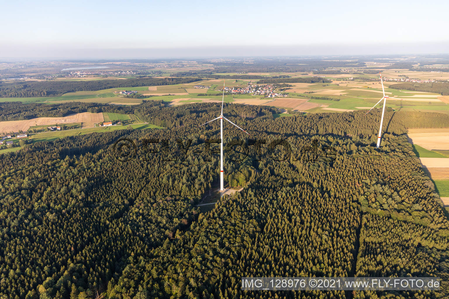 Photographie aérienne de Parc éolien Bad Saulgau à Bad Saulgau dans le département Bade-Wurtemberg, Allemagne