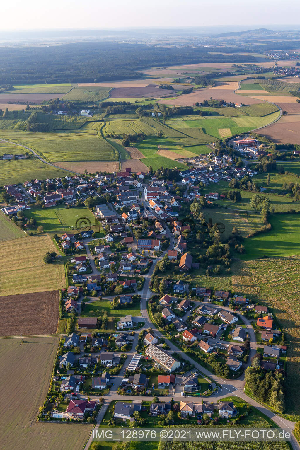 Vue aérienne de Bad Saulgau dans le département Bade-Wurtemberg, Allemagne
