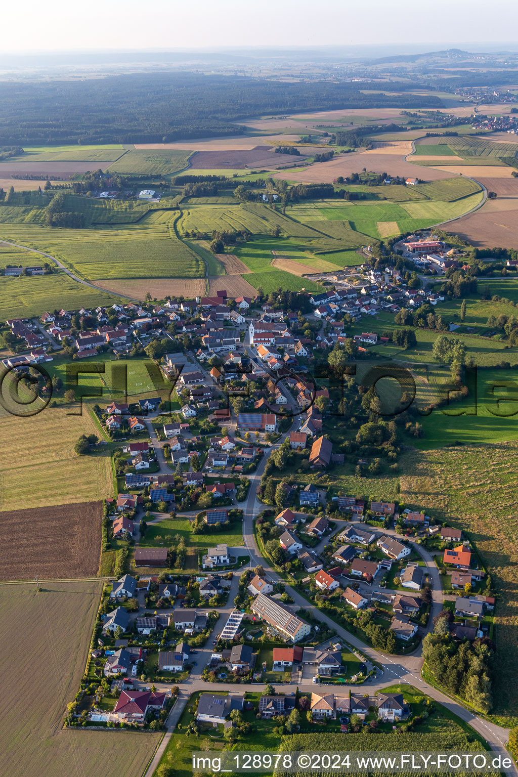 Vue aérienne de Bad Saulgau dans le département Bade-Wurtemberg, Allemagne