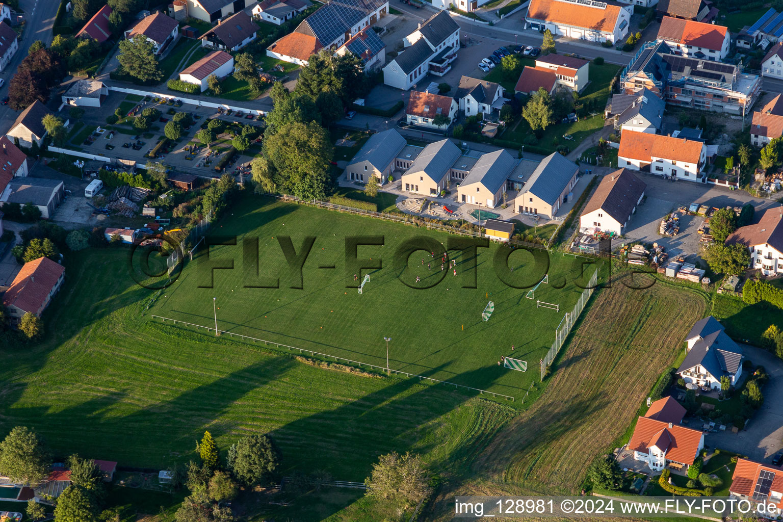 Vue aérienne de SV Brunswick à Bad Saulgau dans le département Bade-Wurtemberg, Allemagne