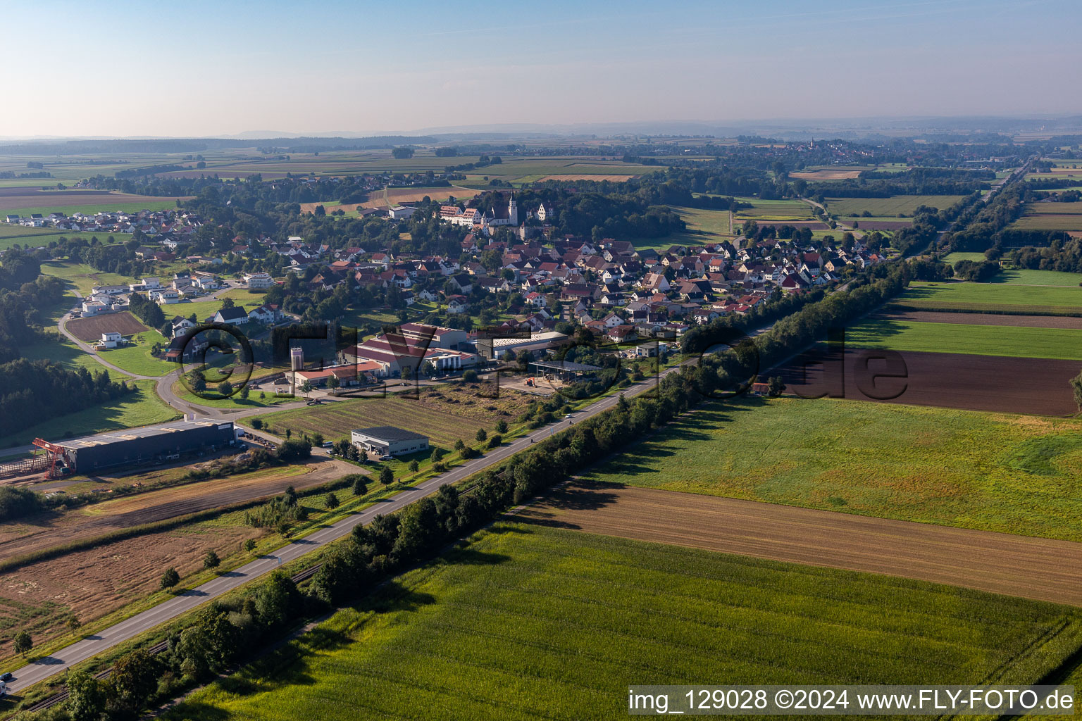 Vue aérienne de Quartier Neufra in Riedlingen dans le département Bade-Wurtemberg, Allemagne