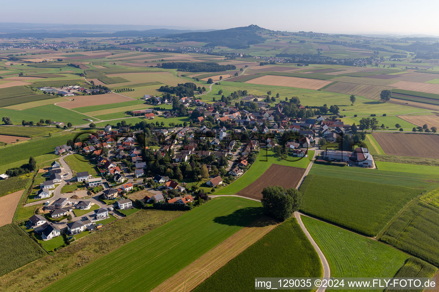 Vue aérienne de Quartier Heudorf am Bussen in Dürmentingen dans le département Bade-Wurtemberg, Allemagne