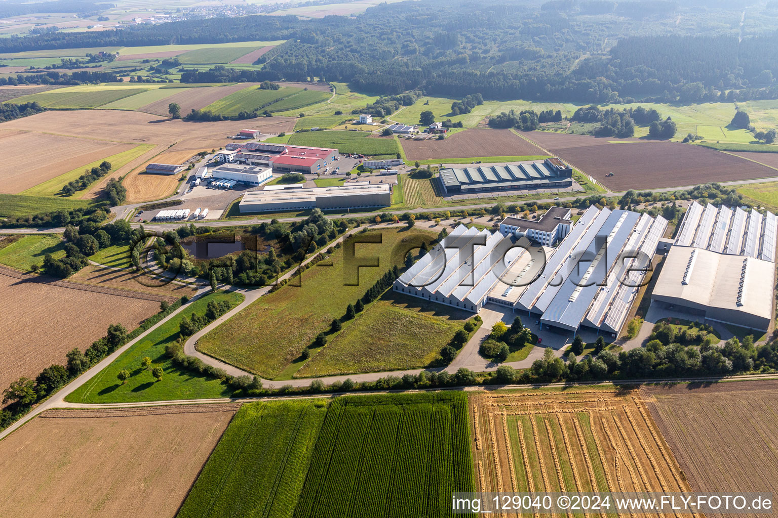 Vue aérienne de PAUL Maschinenfabrik GmbH & Co. KG à Dürmentingen dans le département Bade-Wurtemberg, Allemagne