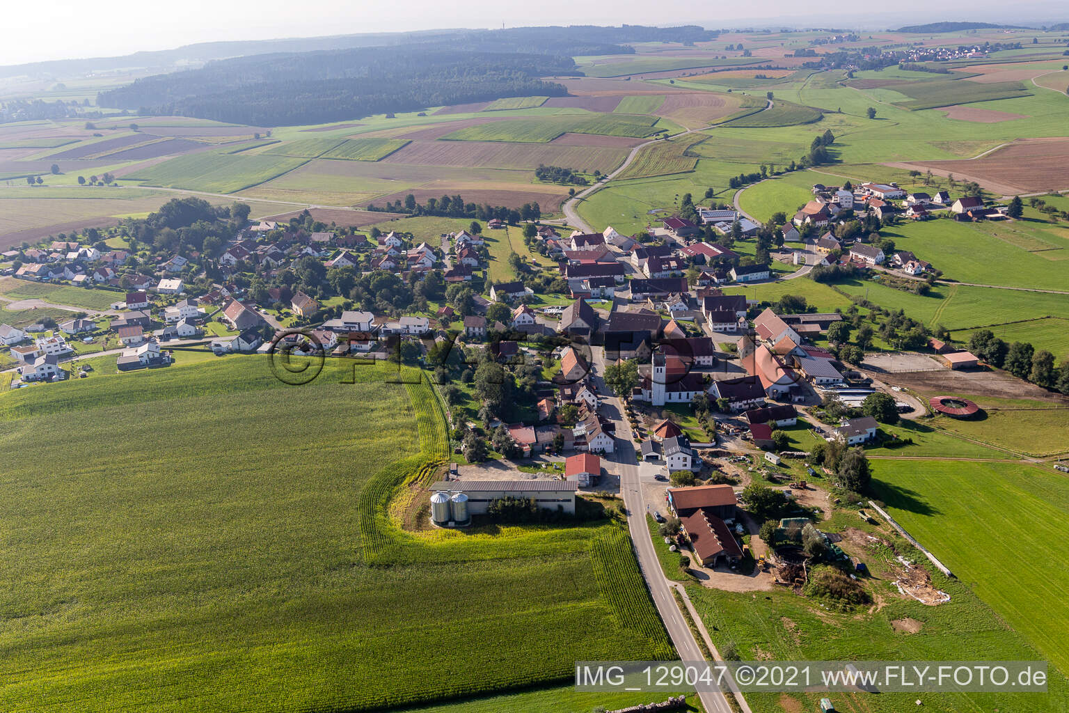 Vue aérienne de Quartier Ottobeurerhof in Allmannsweiler dans le département Bade-Wurtemberg, Allemagne