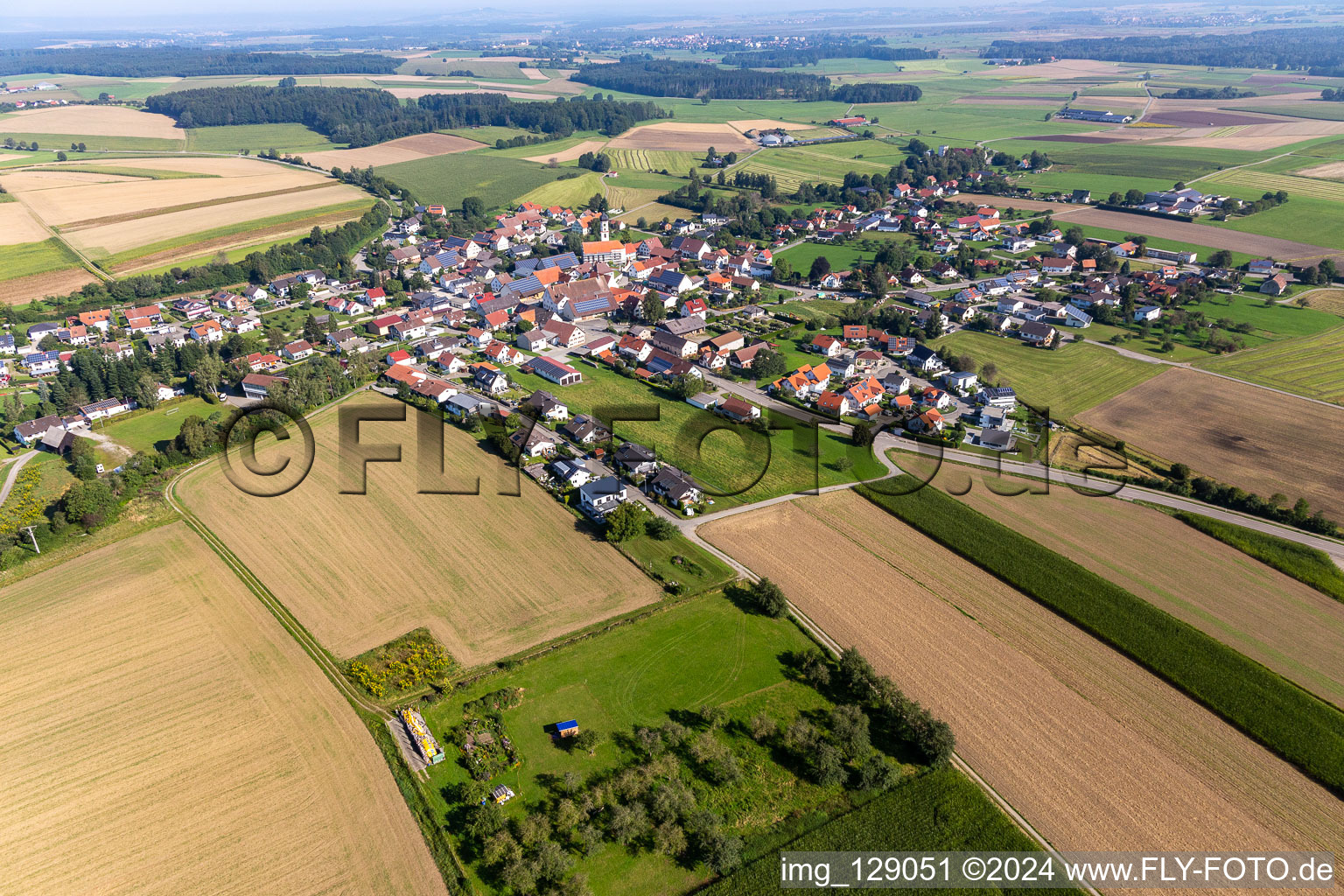 Vue aérienne de Quartier Reichenbach in Bad Schussenried dans le département Bade-Wurtemberg, Allemagne