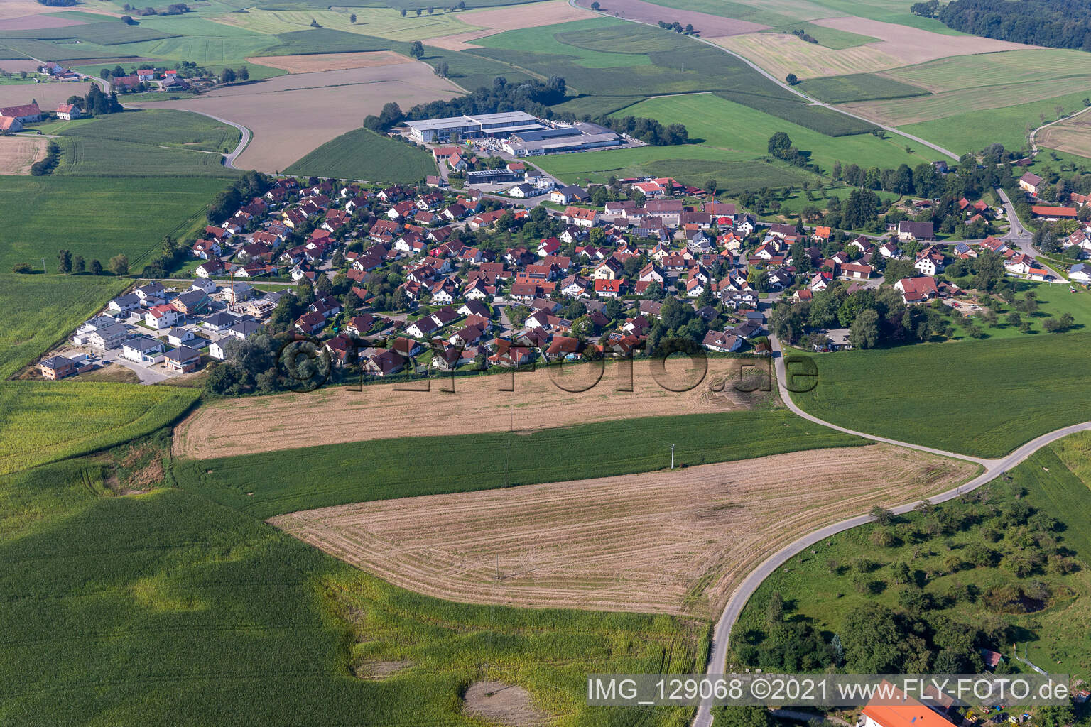 Vue aérienne de Quartier Zollenreute in Aulendorf dans le département Bade-Wurtemberg, Allemagne
