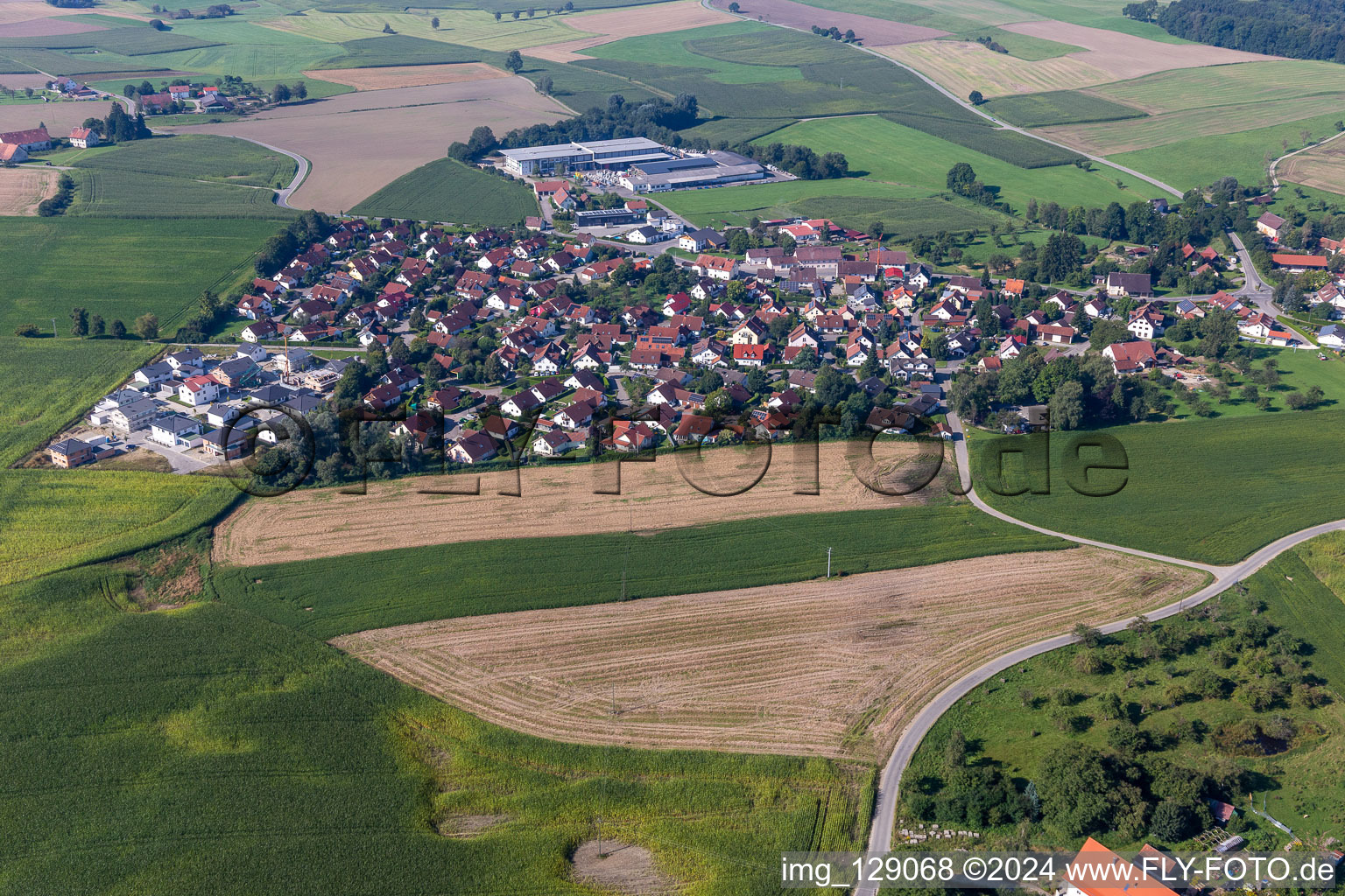 Vue aérienne de Quartier Zollenreute in Aulendorf dans le département Bade-Wurtemberg, Allemagne