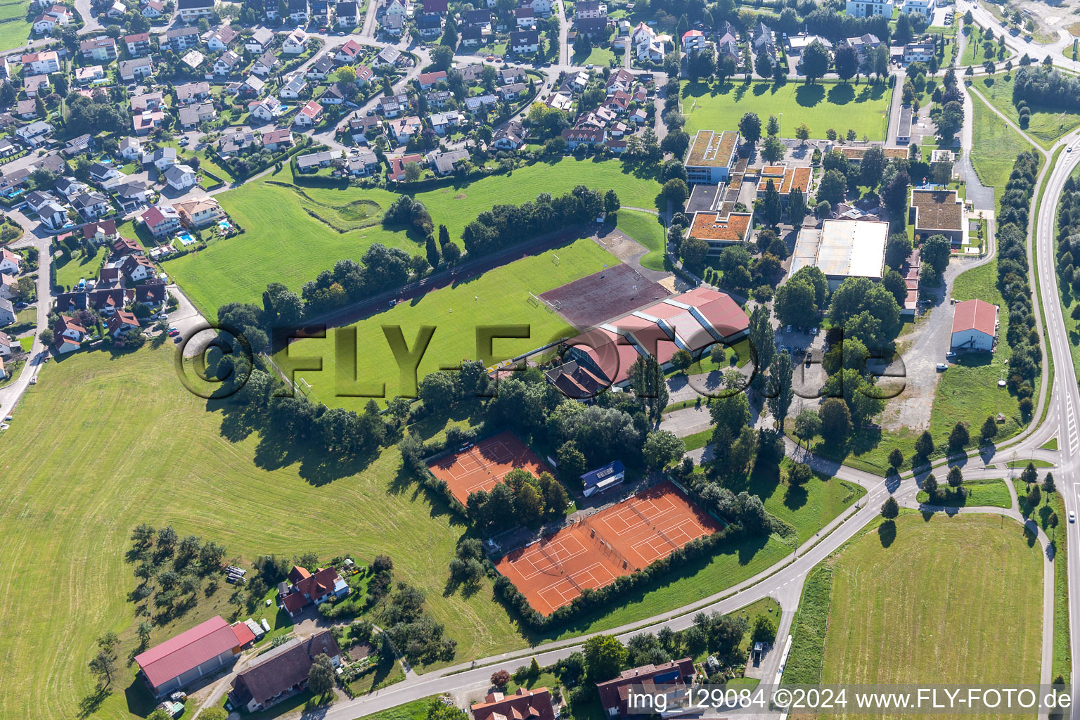 Vue aérienne de Quartier Friesenhäusle in Baindt dans le département Bade-Wurtemberg, Allemagne