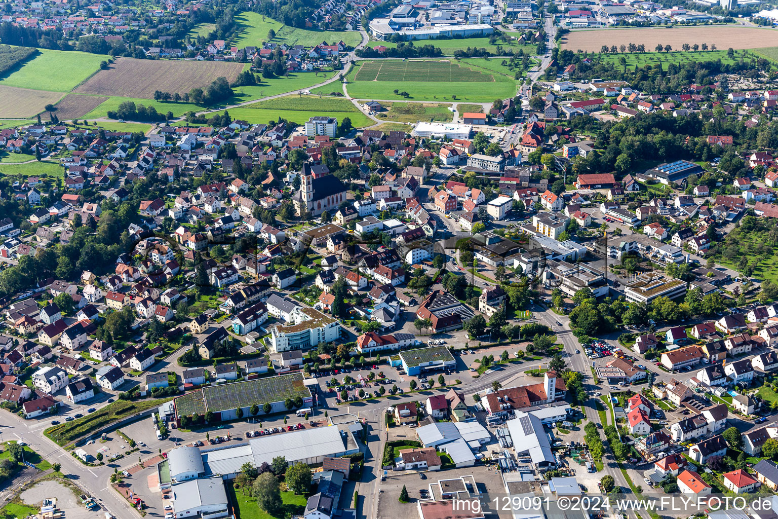 Vue aérienne de Quartier Trauben in Baienfurt dans le département Bade-Wurtemberg, Allemagne