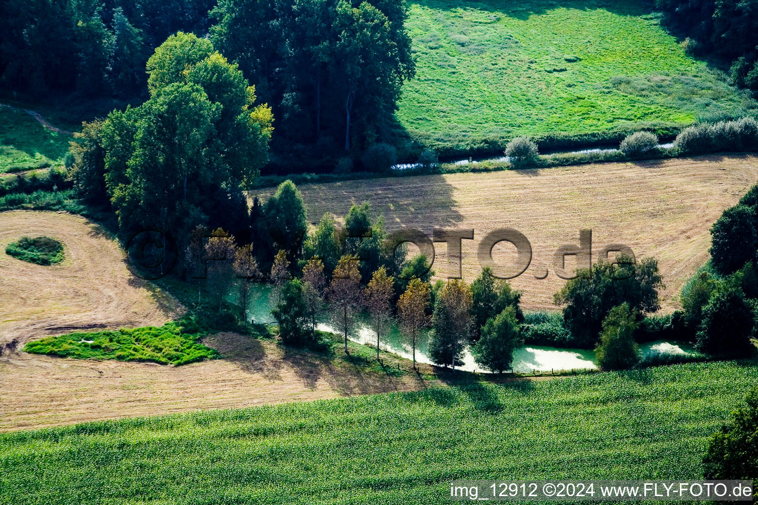 Vue d'oiseau de Entre Kerken et Limbourg à Kerken dans le département Rhénanie du Nord-Westphalie, Allemagne