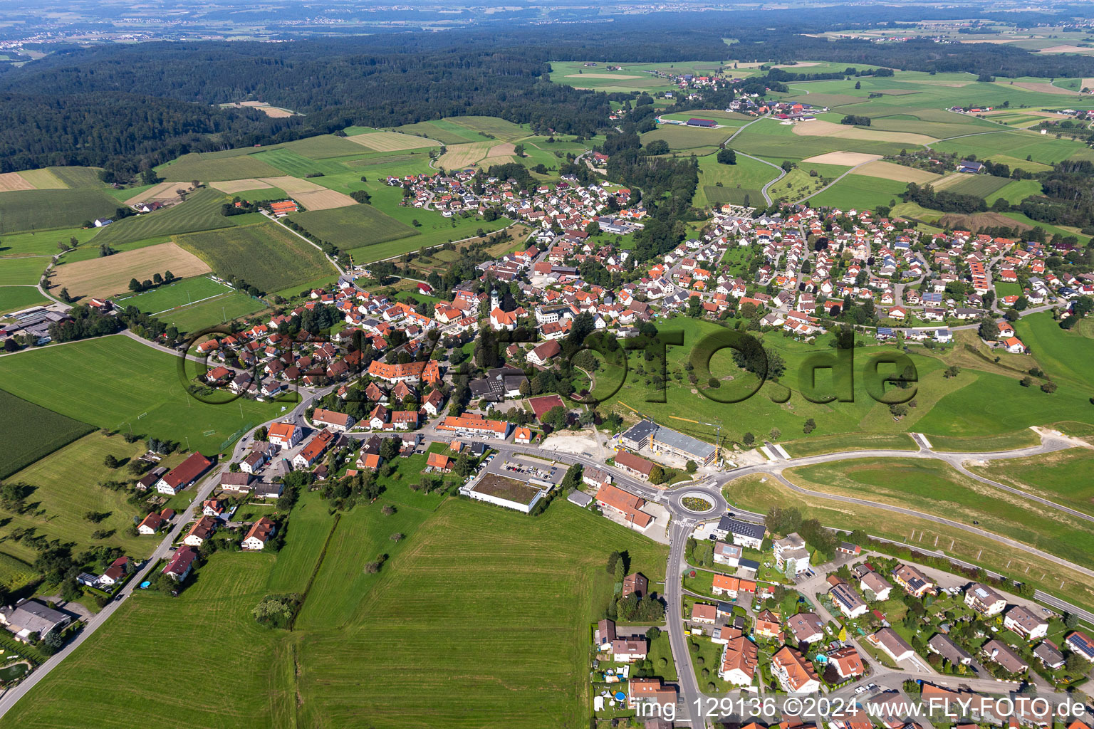 Photographie aérienne de Quartier Siegenwieden in Bergatreute dans le département Bade-Wurtemberg, Allemagne