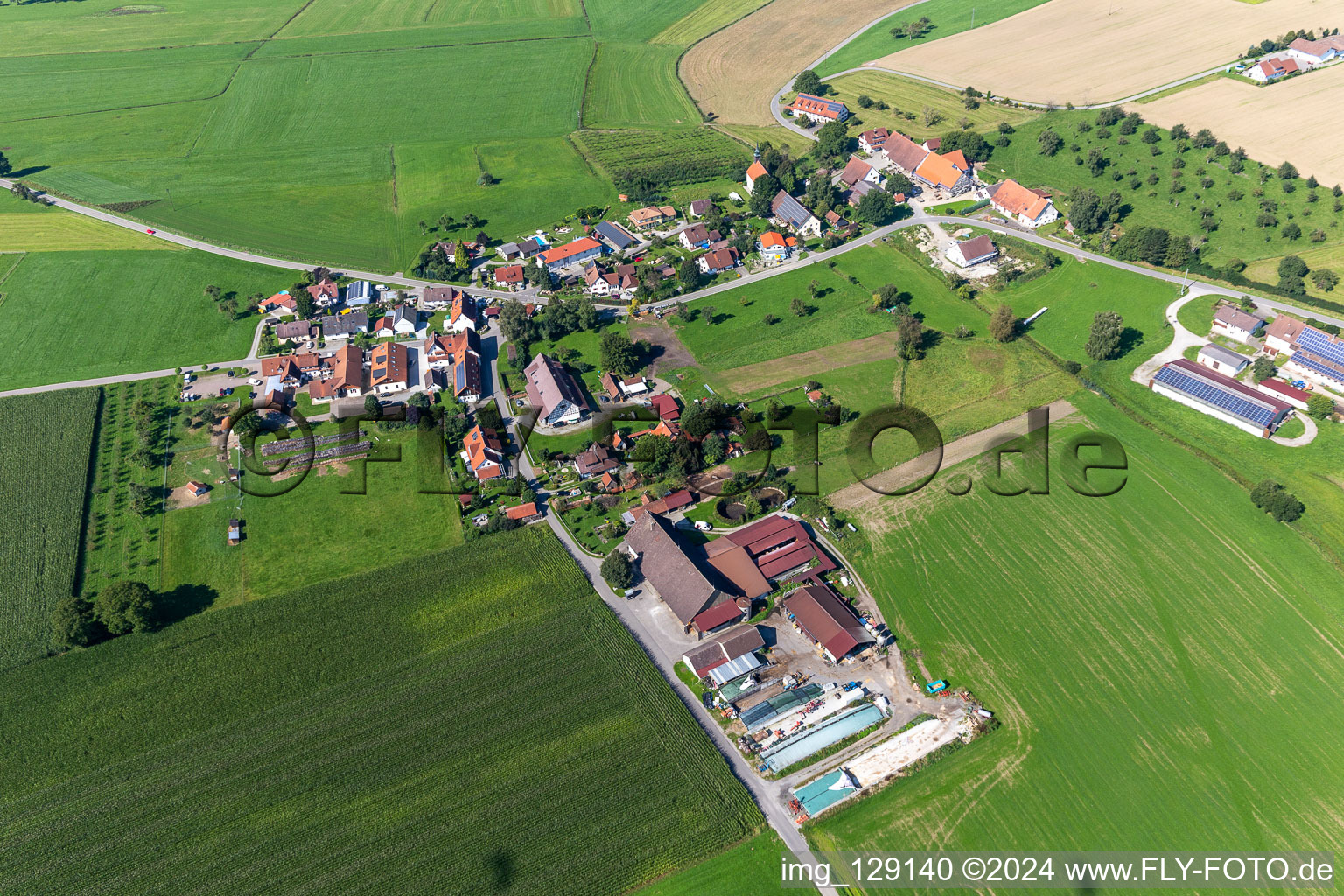 Vue aérienne de Quartier Gwigg in Bergatreute dans le département Bade-Wurtemberg, Allemagne