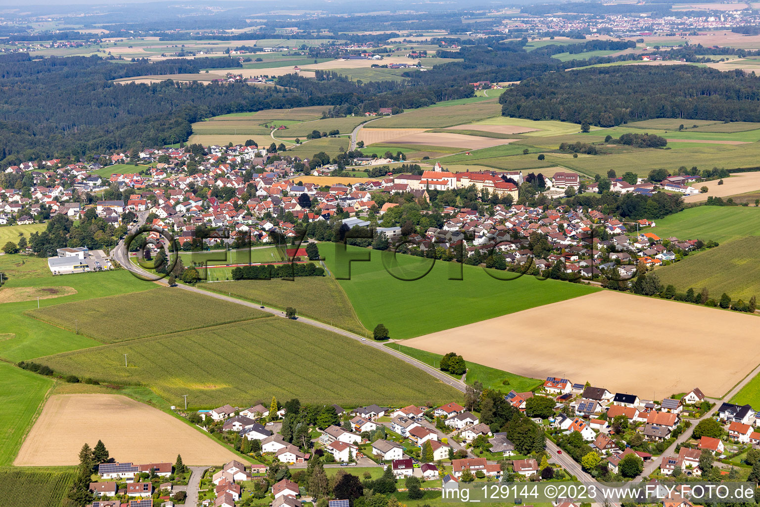 Vue aérienne de Quartier Reute in Bad Waldsee dans le département Bade-Wurtemberg, Allemagne