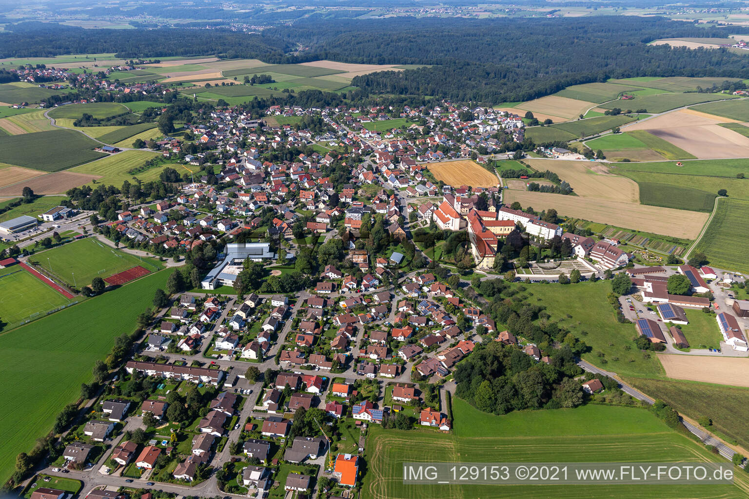 Vue aérienne de Quartier Reute in Bad Waldsee dans le département Bade-Wurtemberg, Allemagne