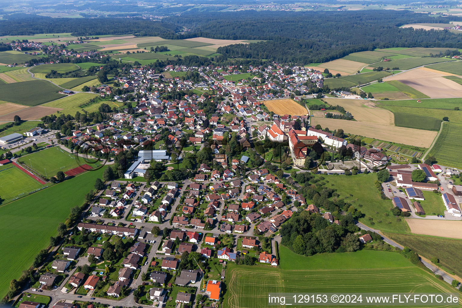 Vue aérienne de Quartier Reute in Bad Waldsee dans le département Bade-Wurtemberg, Allemagne