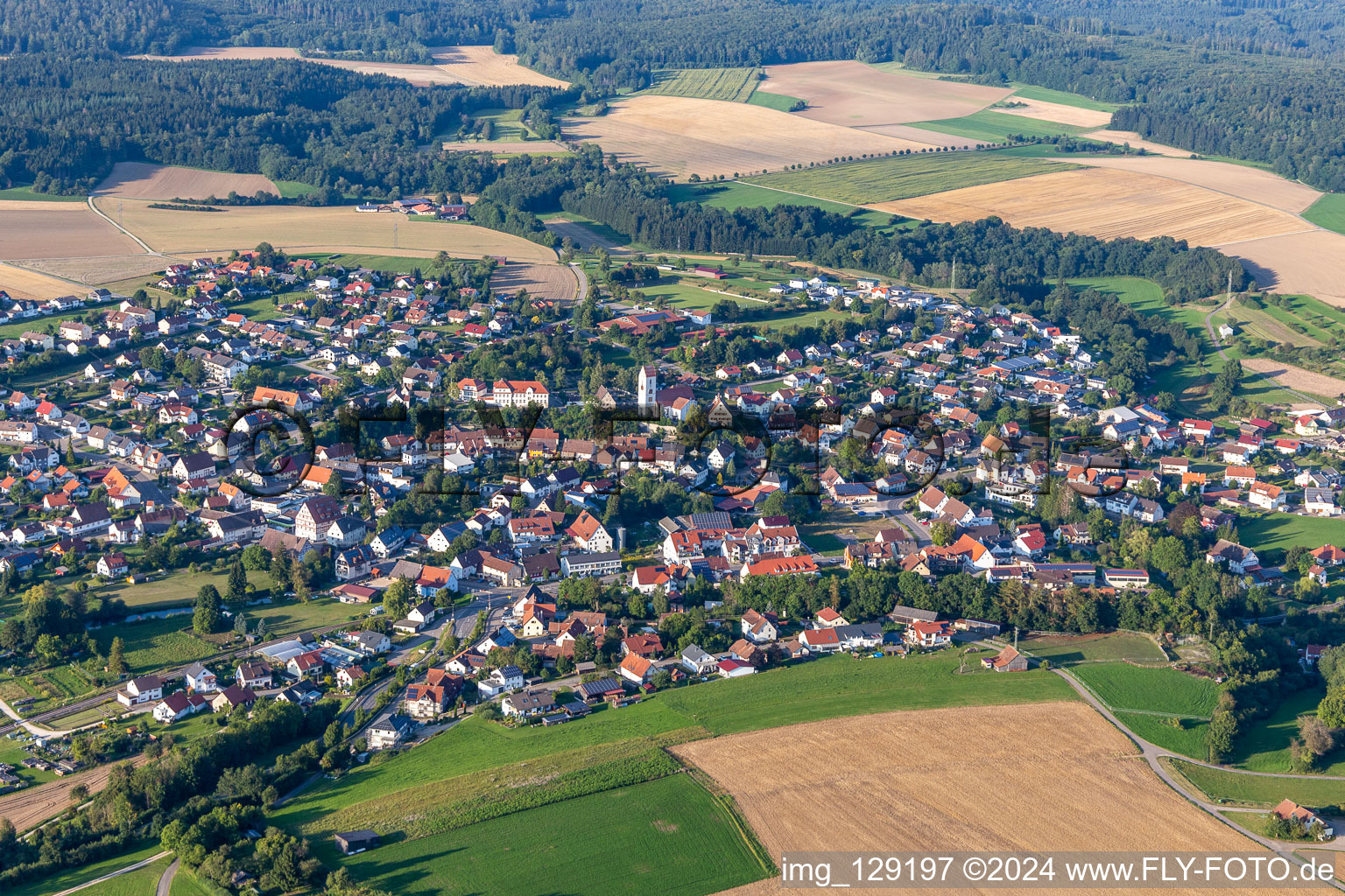 Bingen dans le département Bade-Wurtemberg, Allemagne d'en haut