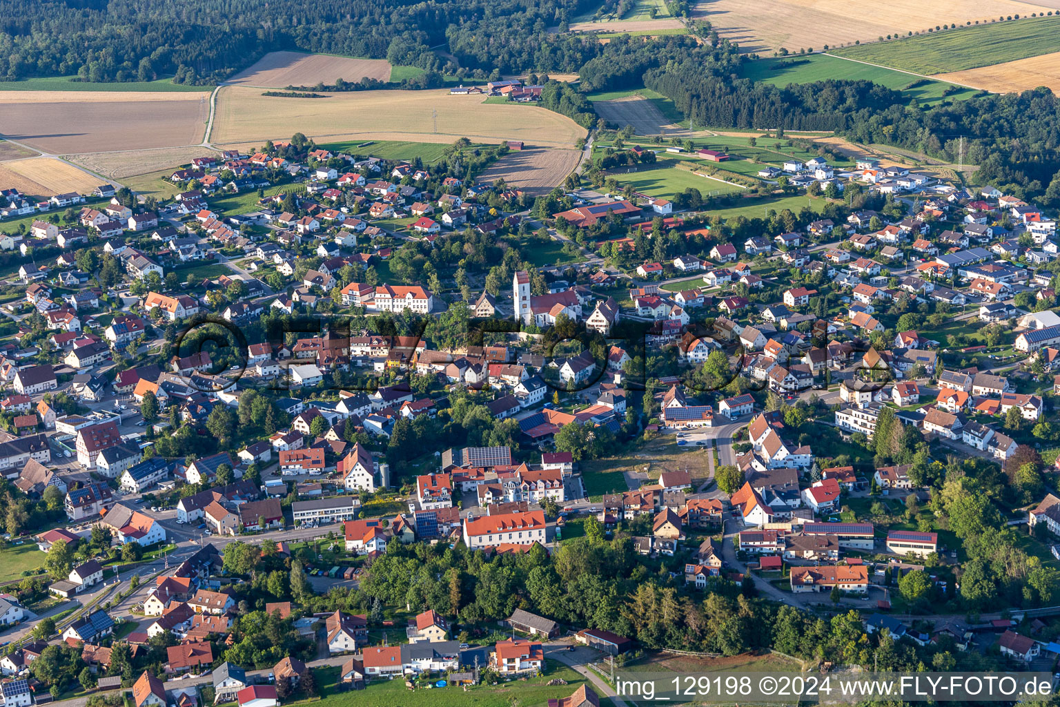 Bingen dans le département Bade-Wurtemberg, Allemagne d'en haut