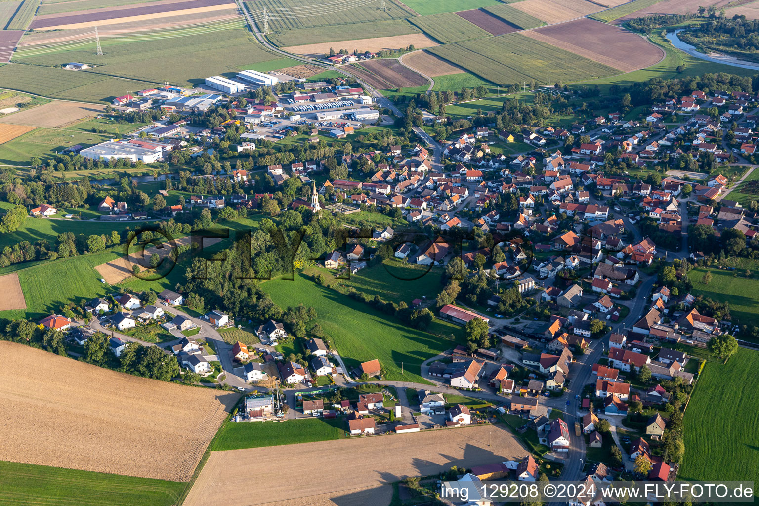 Vue aérienne de Quartier Binzwangen in Ertingen dans le département Bade-Wurtemberg, Allemagne