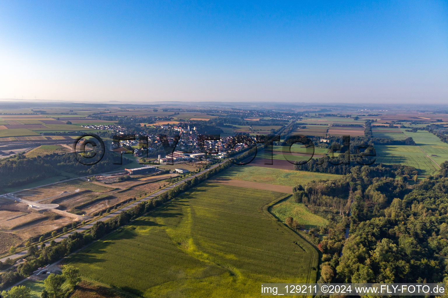 Enregistrement par drone de Riedlingen dans le département Bade-Wurtemberg, Allemagne