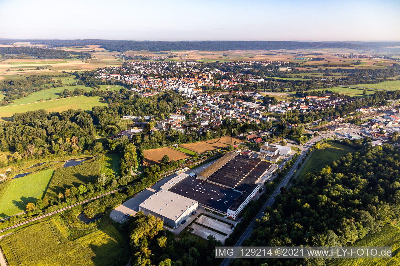 Vue aérienne de Sites de production de Silit-Werke GmbH & Co. KG à Riedlingen dans le département Bade-Wurtemberg, Allemagne
