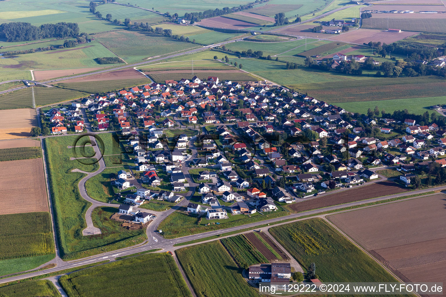 Vue aérienne de Unlingen dans le département Bade-Wurtemberg, Allemagne