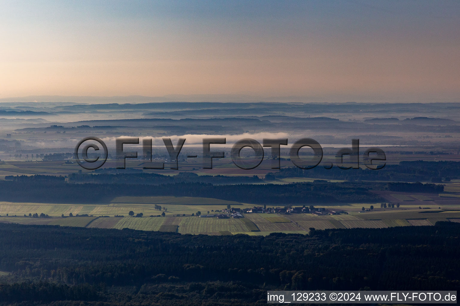 Vue aérienne de Quartier Reutlingendorf in Obermarchtal dans le département Bade-Wurtemberg, Allemagne