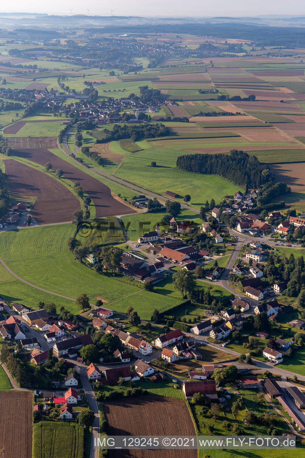 Unlingen dans le département Bade-Wurtemberg, Allemagne vue d'en haut