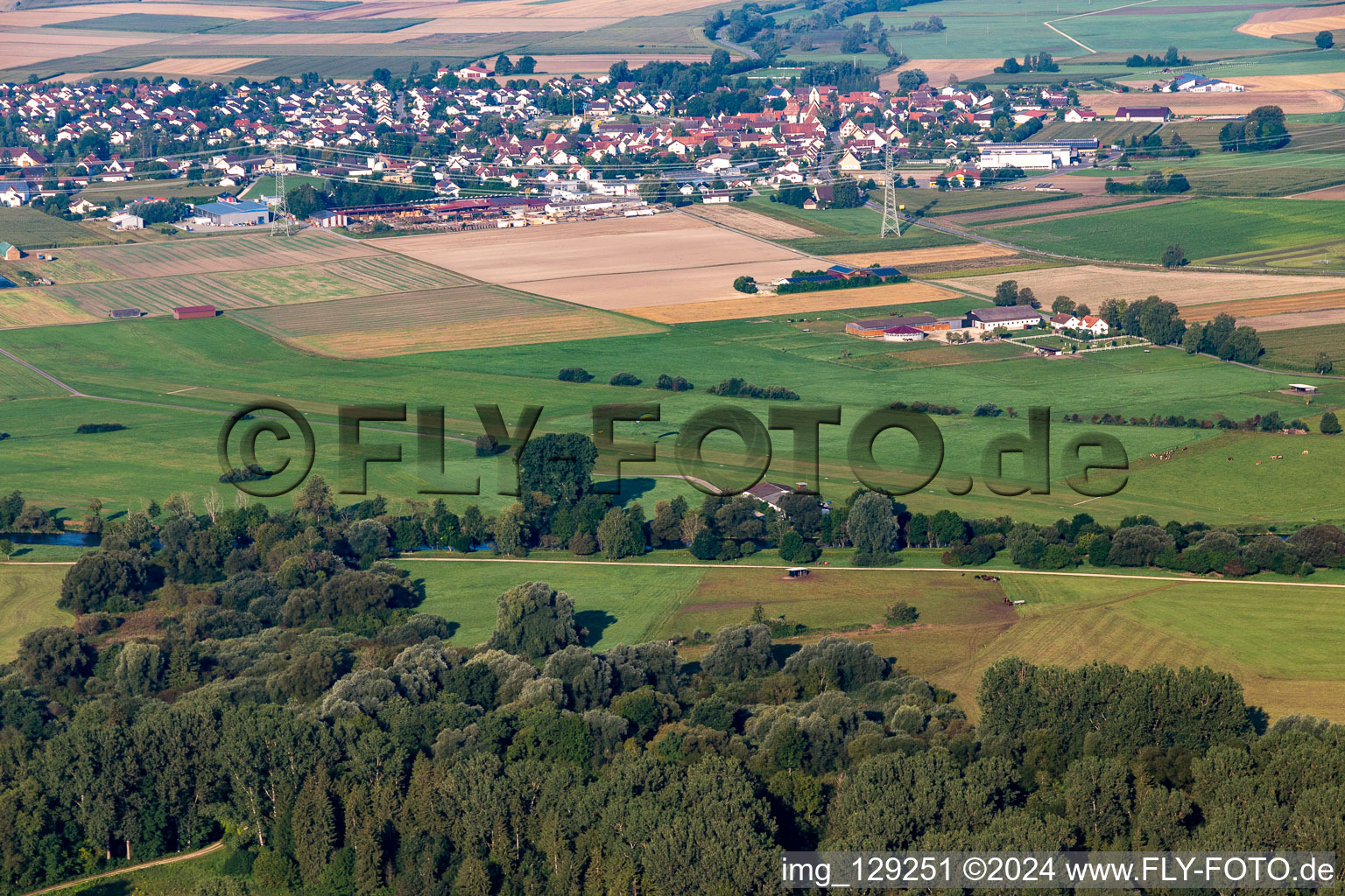 Vue aérienne de Aéroport Riedlingen à Riedlingen dans le département Bade-Wurtemberg, Allemagne