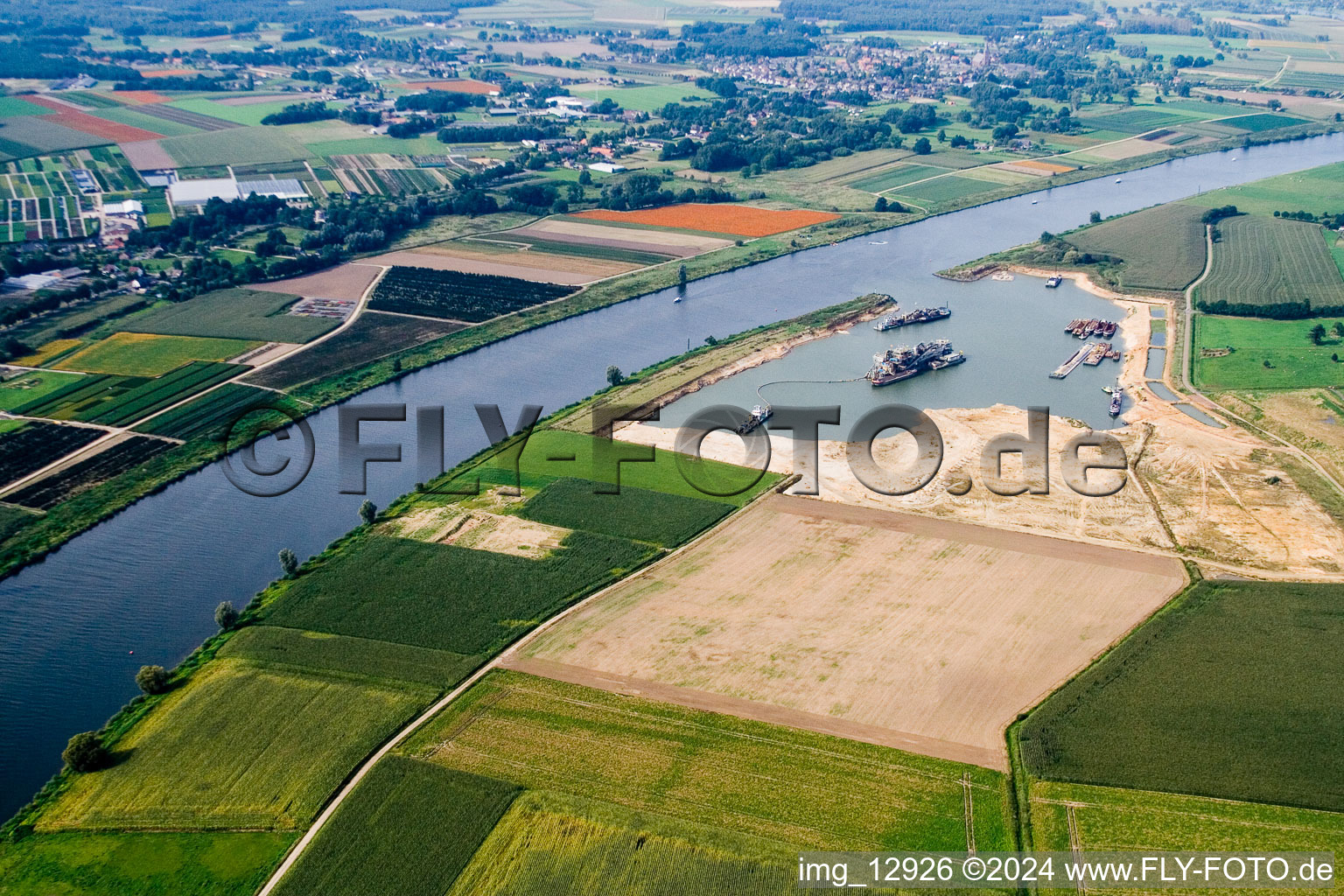 Vue aérienne de Hasselt dans le département Limbourg, Pays-Bas