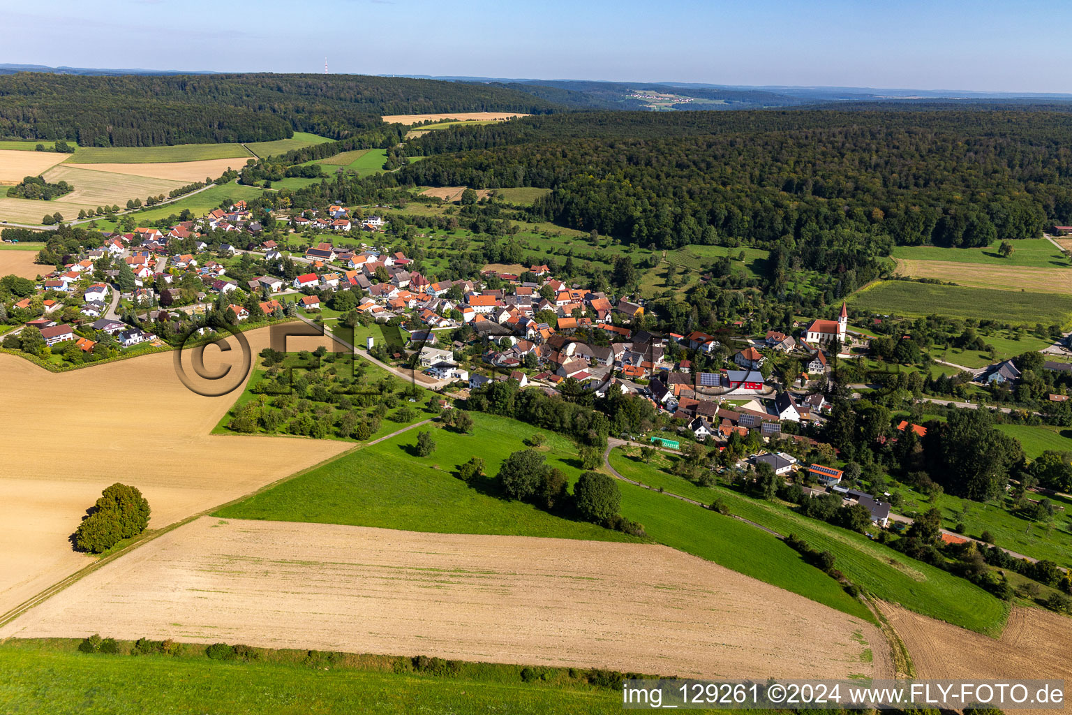 Vue aérienne de Quartier Pflummern in Riedlingen dans le département Bade-Wurtemberg, Allemagne