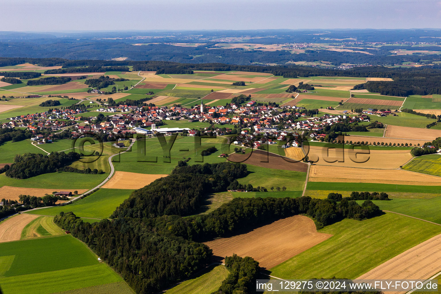 Vue aérienne de Quartier Inneringen in Hettingen dans le département Bade-Wurtemberg, Allemagne