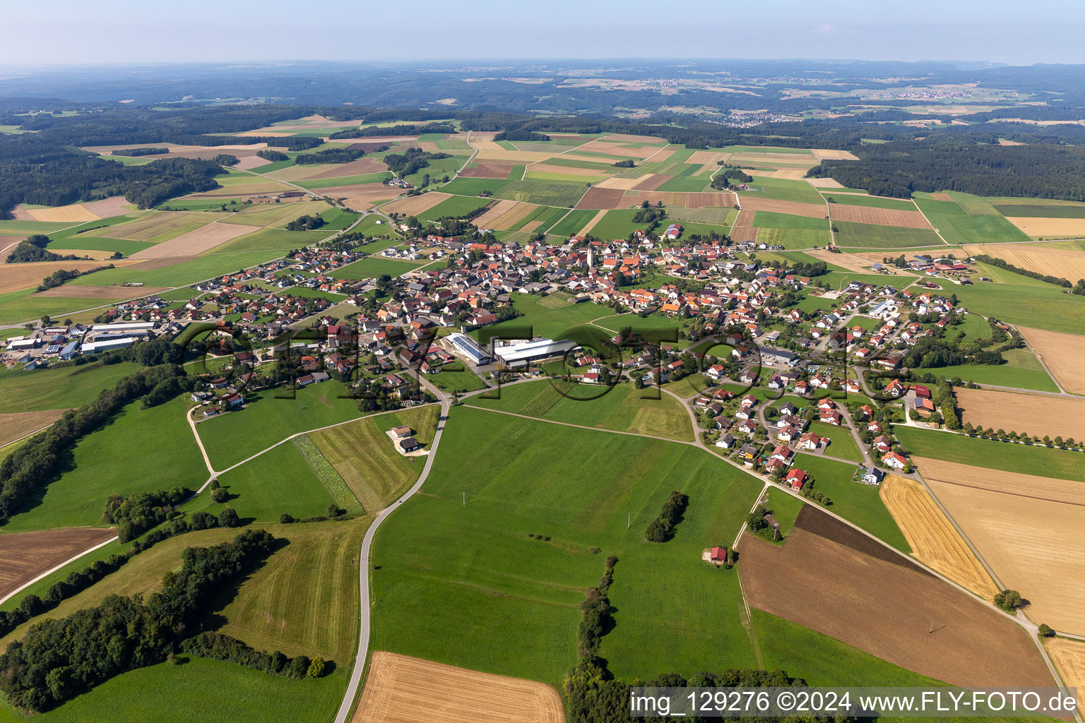 Vue aérienne de Quartier Inneringen in Hettingen dans le département Bade-Wurtemberg, Allemagne