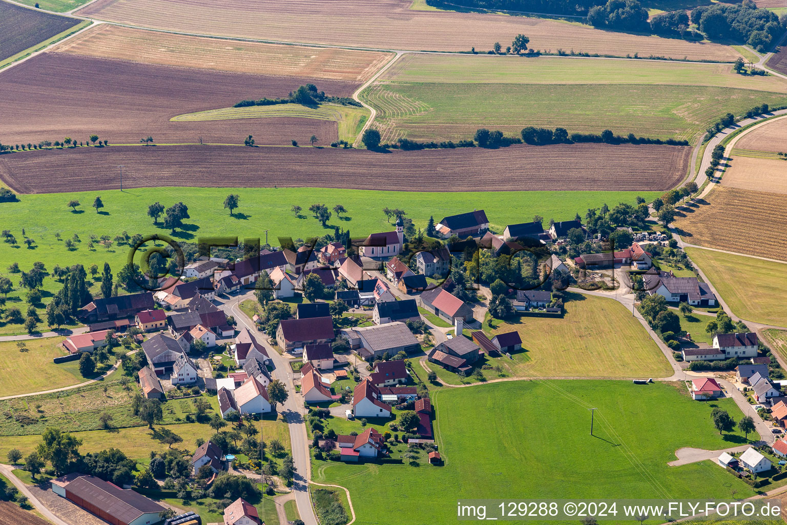 Vue aérienne de Quartier Billafingen in Langenenslingen dans le département Bade-Wurtemberg, Allemagne