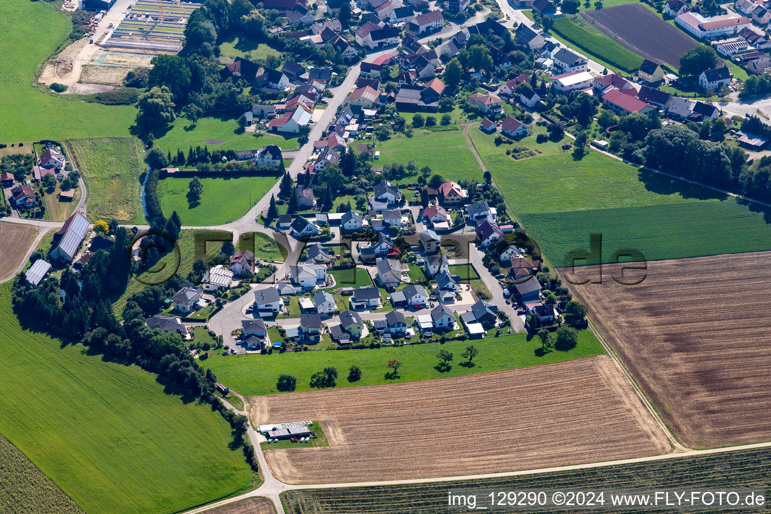 Vue aérienne de Langenenslingen dans le département Bade-Wurtemberg, Allemagne