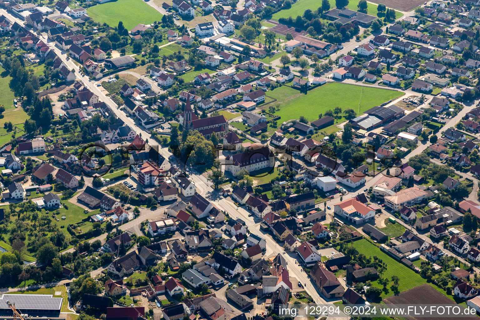 Photographie aérienne de Langenenslingen dans le département Bade-Wurtemberg, Allemagne