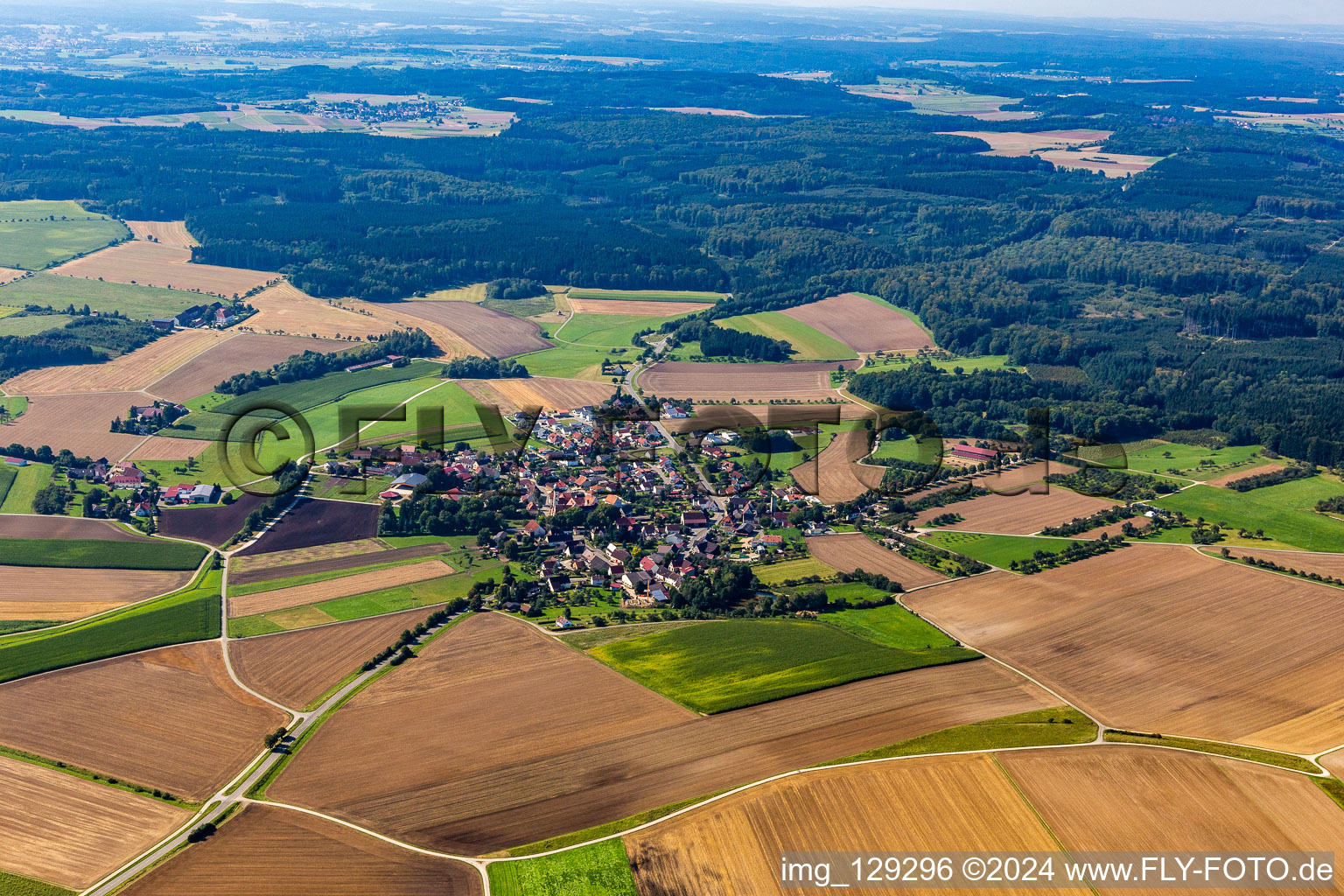 Vue aérienne de Quartier Wilflingen in Langenenslingen dans le département Bade-Wurtemberg, Allemagne