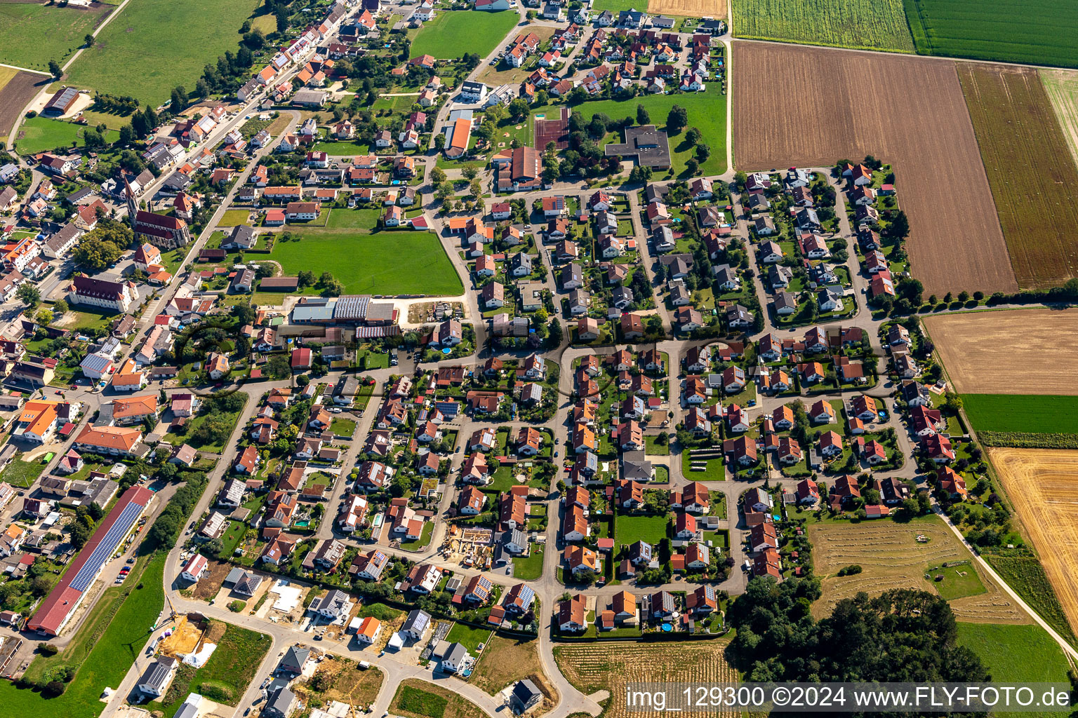 Langenenslingen dans le département Bade-Wurtemberg, Allemagne d'en haut