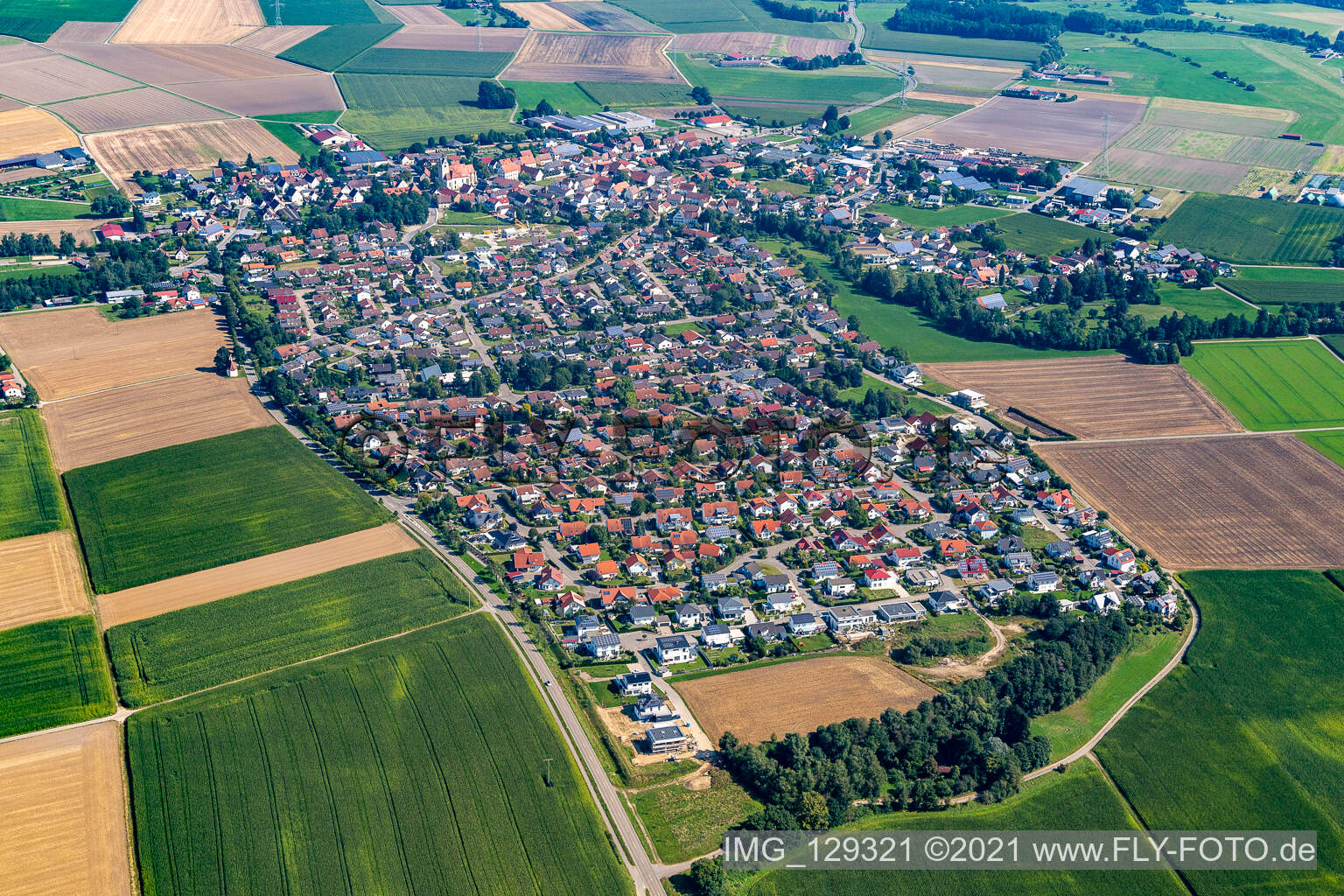Altheim dans le département Bade-Wurtemberg, Allemagne vue d'en haut