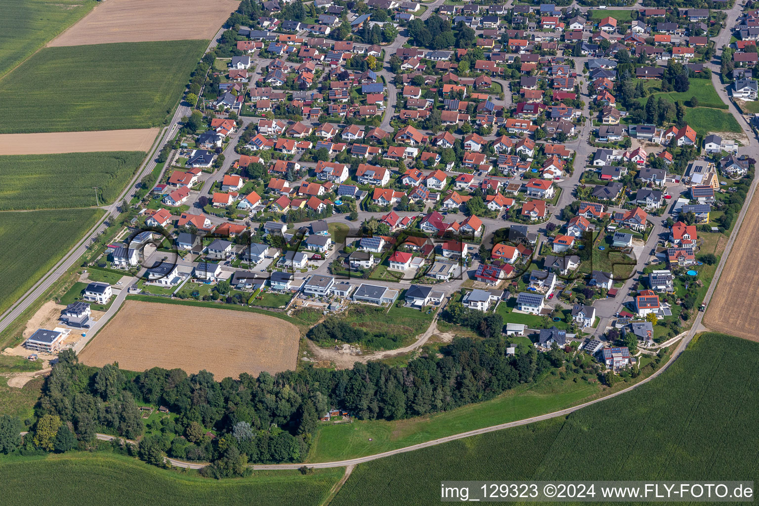 Vue aérienne de Quartier Lochham in Altheim dans le département Bade-Wurtemberg, Allemagne