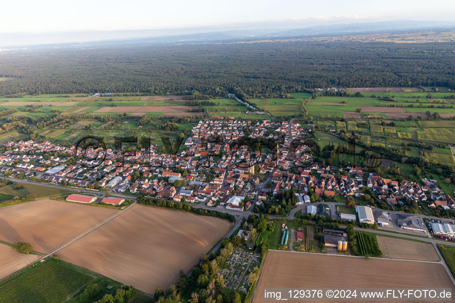 Steinfeld dans le département Rhénanie-Palatinat, Allemagne hors des airs