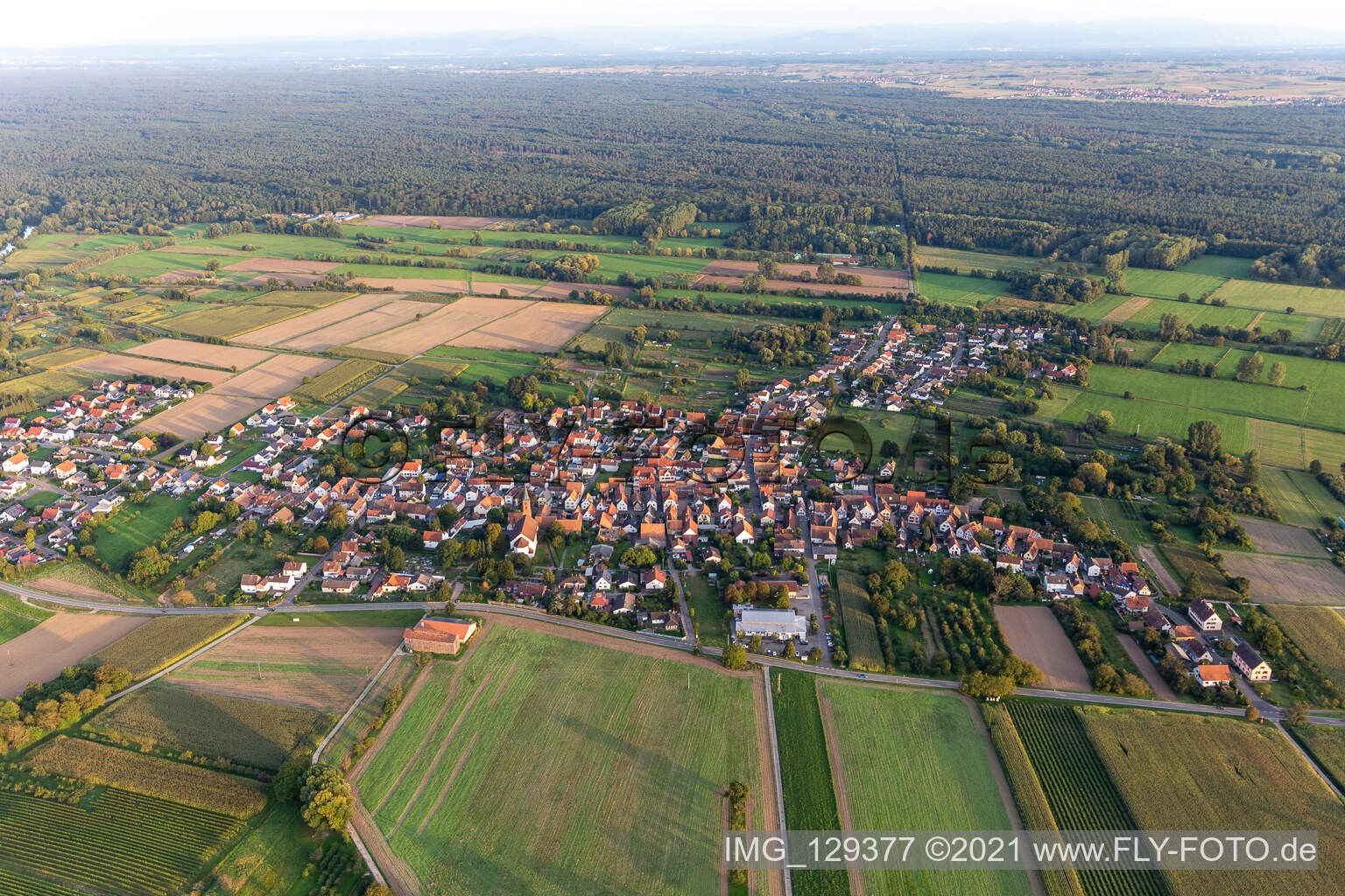 Photographie aérienne de Kapsweyer dans le département Rhénanie-Palatinat, Allemagne