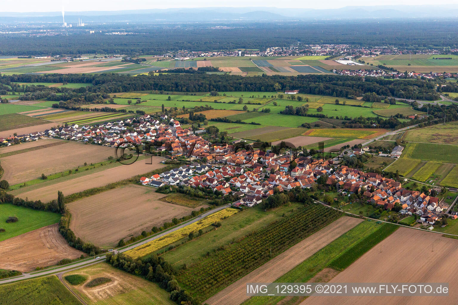 Erlenbach bei Kandel dans le département Rhénanie-Palatinat, Allemagne d'un drone