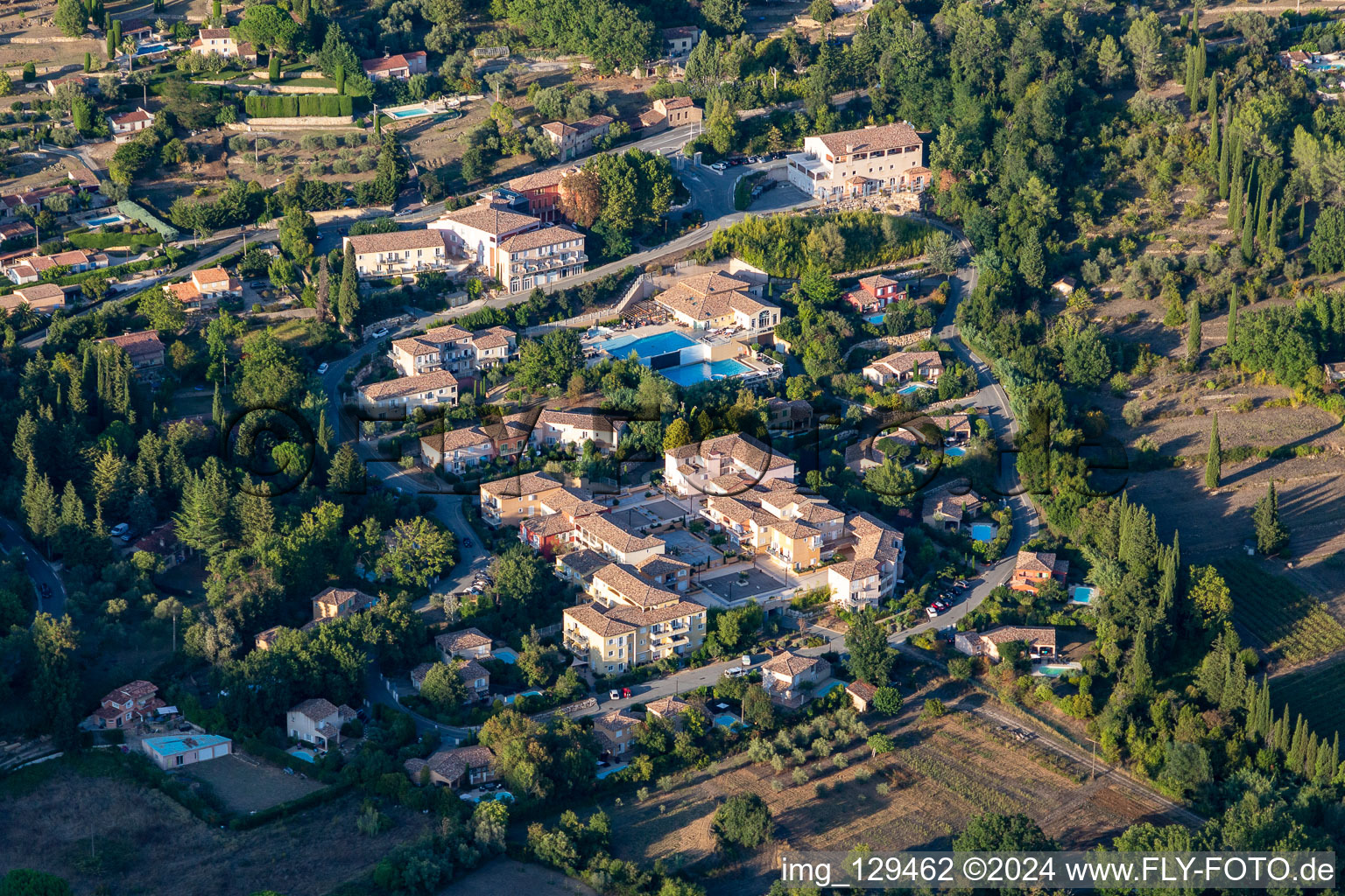 Vue aérienne de Résidence Le Domaine de Camiole - Vacancéole à Callian dans le département Var, France