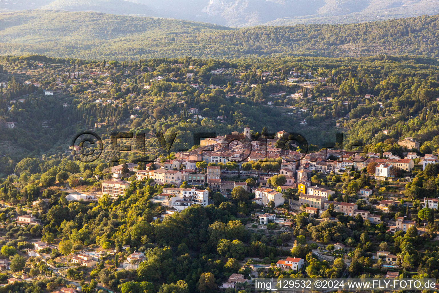 Montauroux dans le département Var, France vue d'en haut