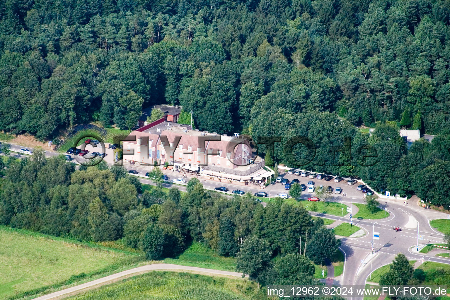 Photographie aérienne de Broekhuizen dans le département Limbourg, Pays-Bas