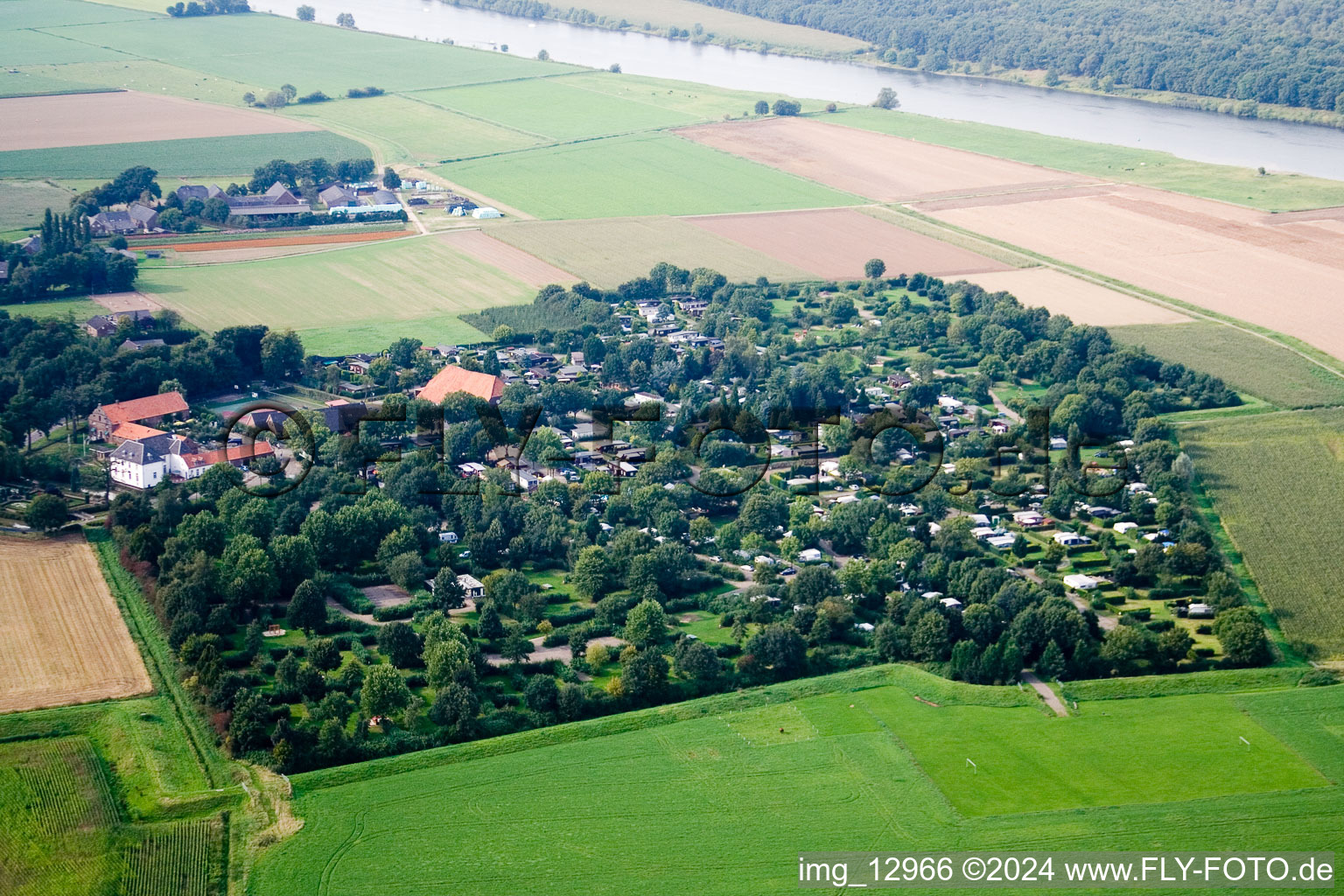 Vue oblique de De Hamert dans le département Limbourg, Pays-Bas