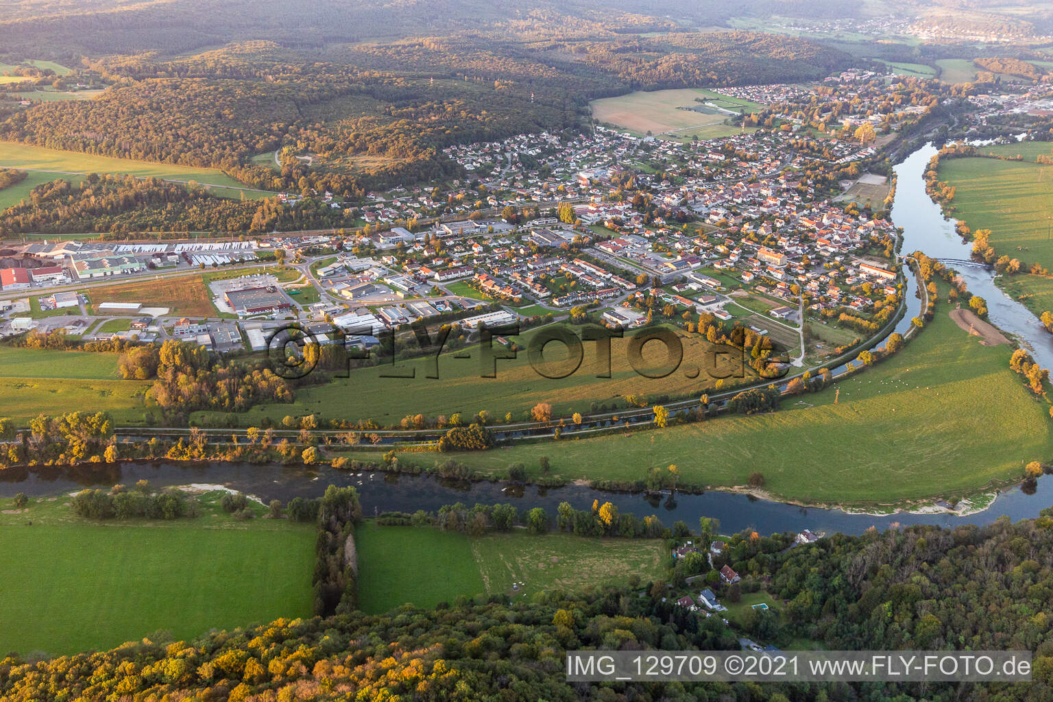 Photographie aérienne de Roche-lez-Beaupré dans le département Doubs, France