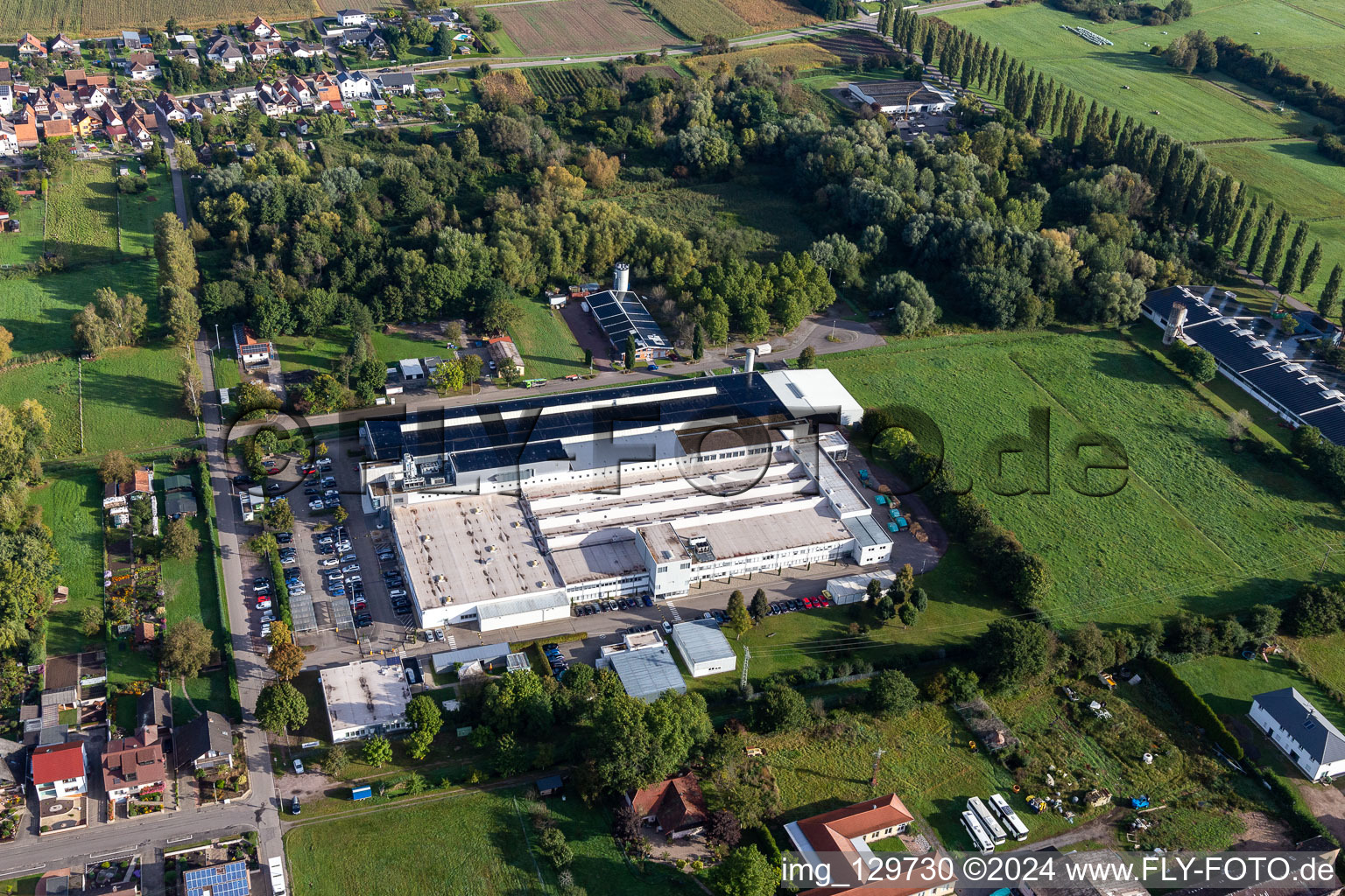 Webasto Mécatronique à le quartier Schaidt in Wörth am Rhein dans le département Rhénanie-Palatinat, Allemagne depuis l'avion