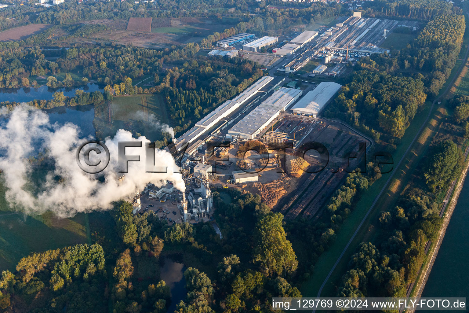 Photographie aérienne de Matériau en bois Nolte à Germersheim dans le département Rhénanie-Palatinat, Allemagne